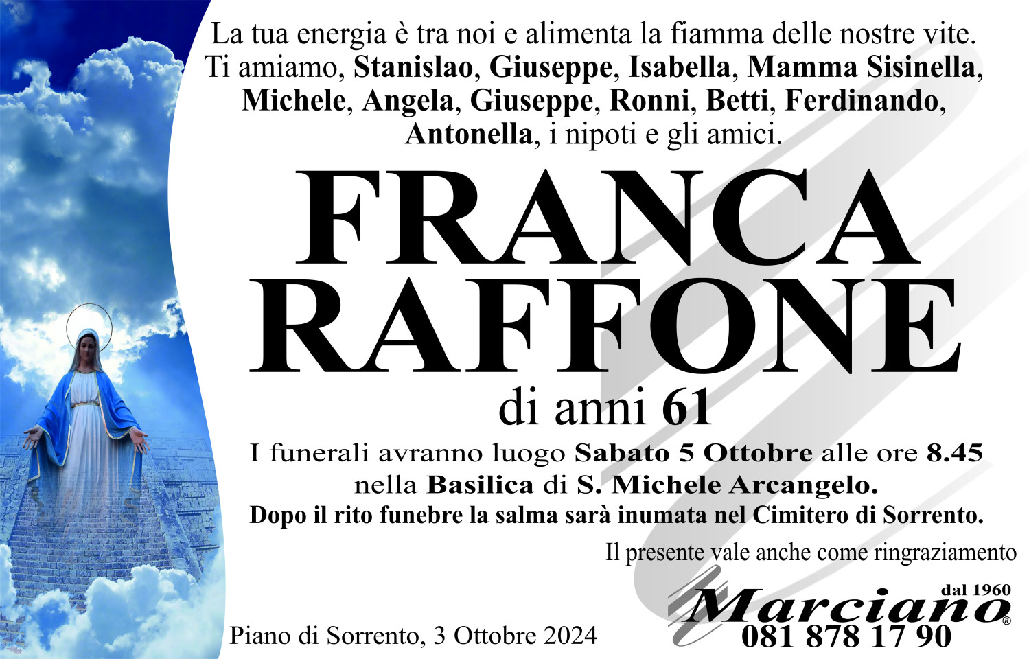 Onoranze funebri Marciano S.N.C. di Ferdinando Marciano