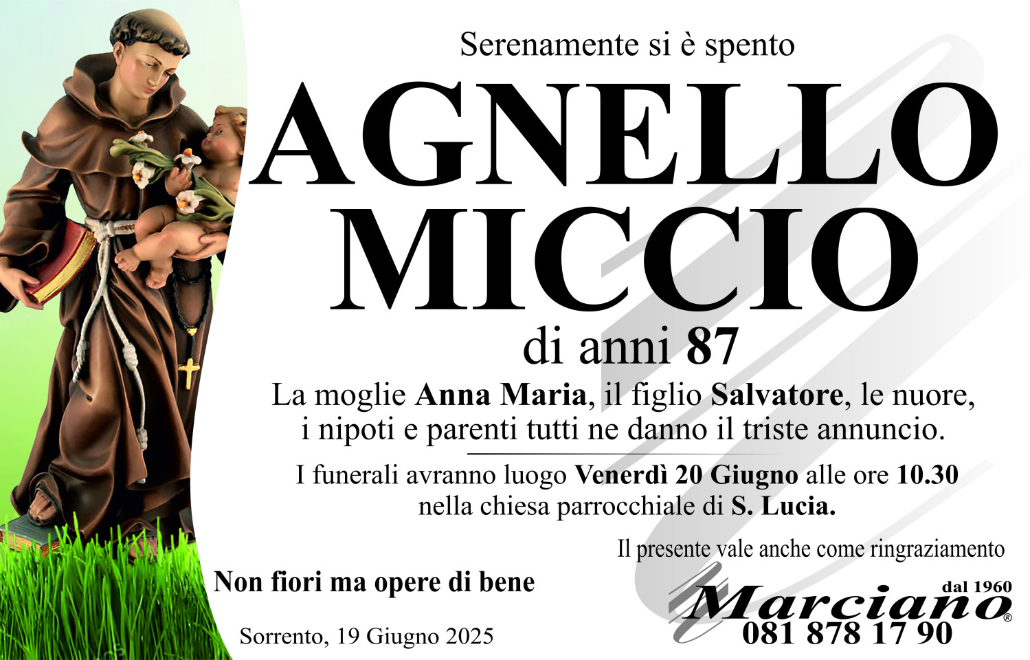 Onoranze funebri Marciano S.N.C. di Ferdinando Marciano