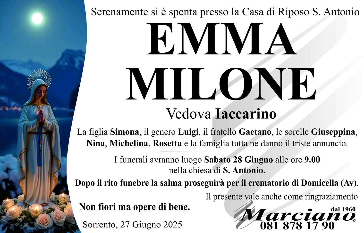 Onoranze funebri Marciano S.N.C. di Ferdinando Marciano