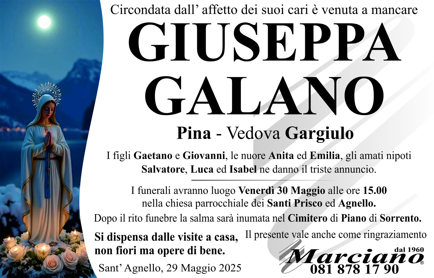 Onoranze funebri Marciano S.N.C. di Ferdinando Marciano