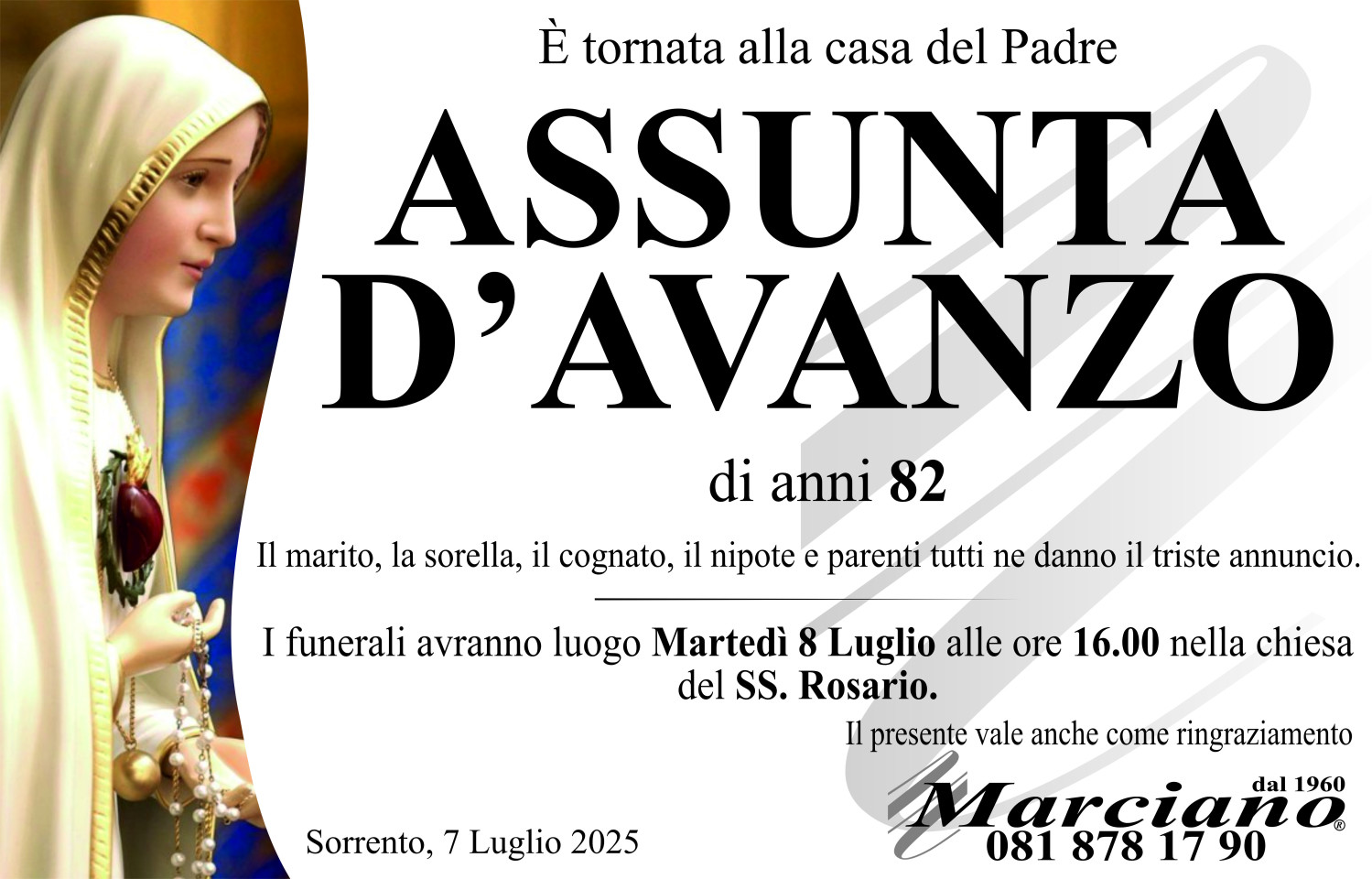 Onoranze funebri Marciano S.N.C. di Ferdinando Marciano