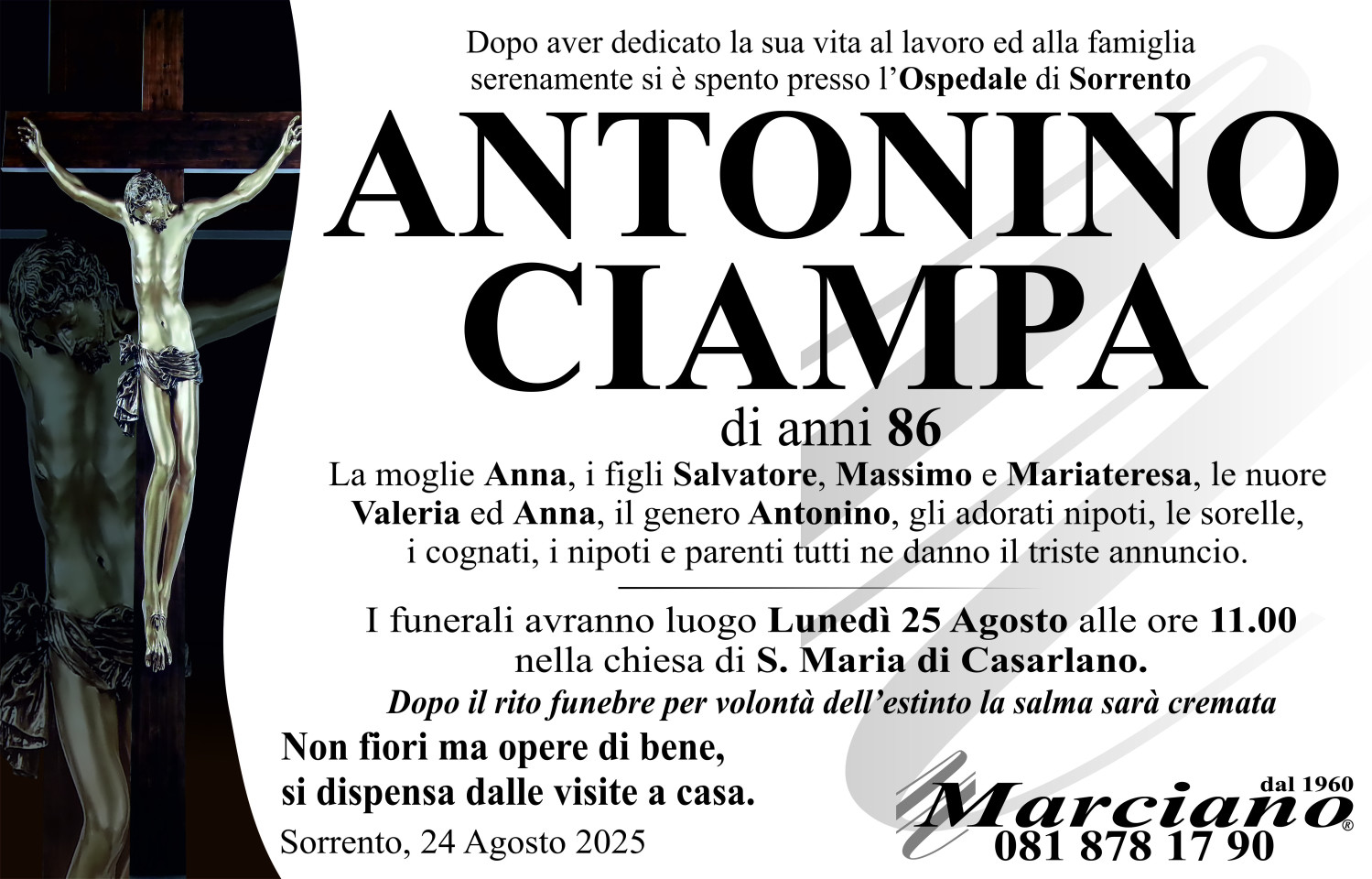 Onoranze funebri Marciano S.N.C. di Ferdinando Marciano
