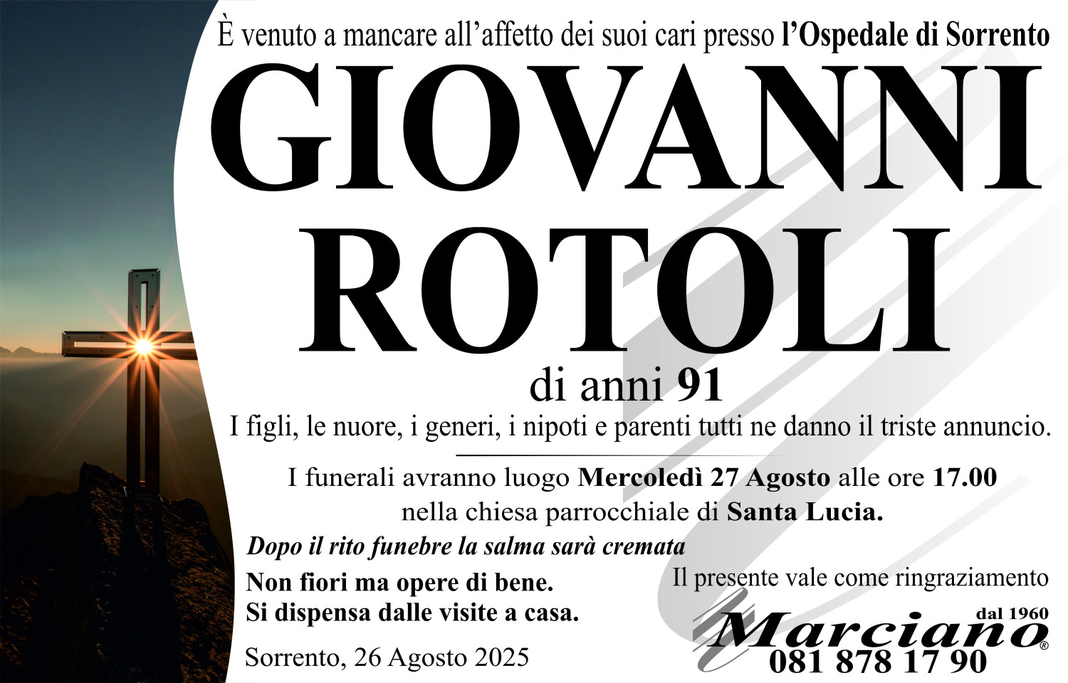 Onoranze funebri Marciano S.N.C. di Ferdinando Marciano