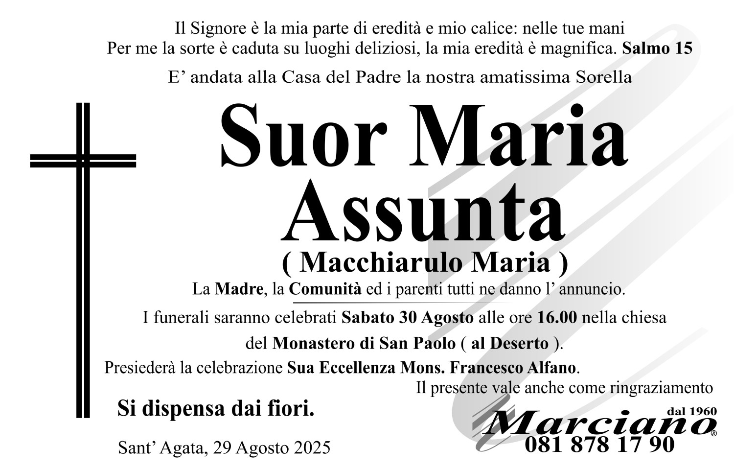 Onoranze funebri Marciano S.N.C. di Ferdinando Marciano