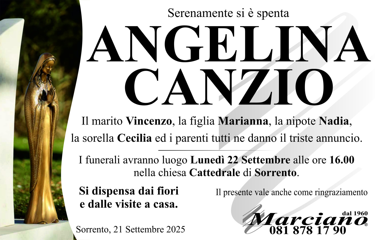 Onoranze funebri Marciano S.N.C. di Ferdinando Marciano