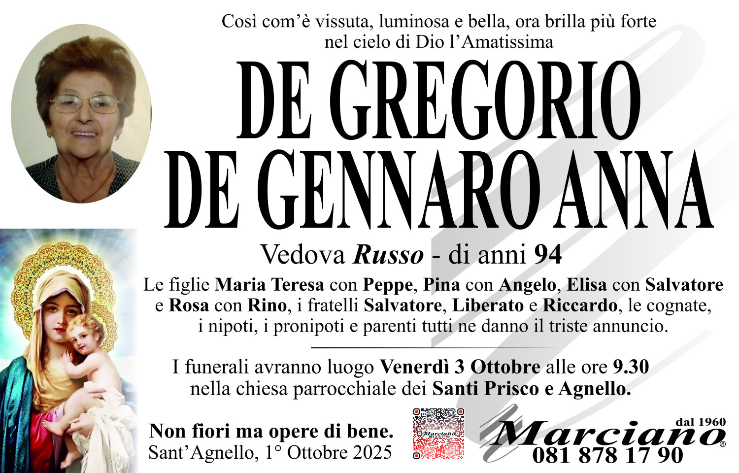 Onoranze funebri Marciano S.N.C. di Ferdinando Marciano