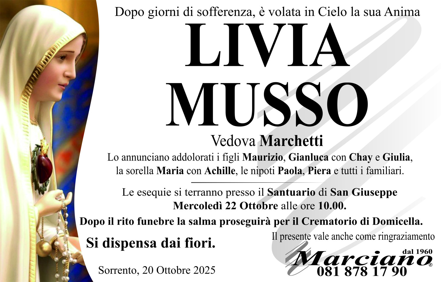 Onoranze funebri Marciano S.N.C. di Ferdinando Marciano