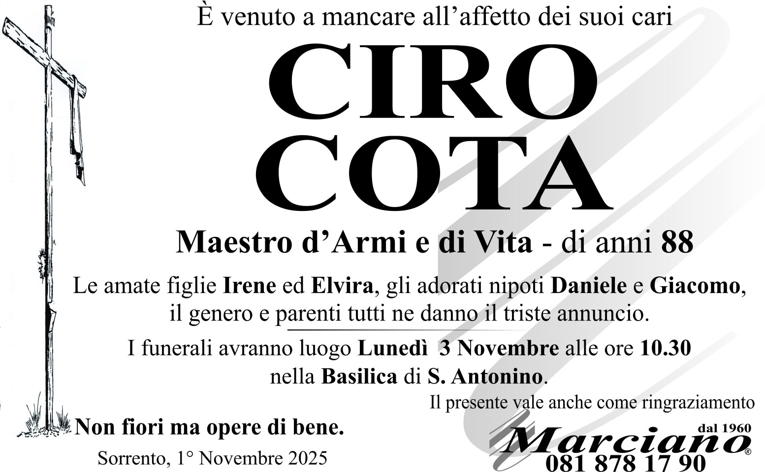 Onoranze funebri Marciano S.N.C. di Ferdinando Marciano