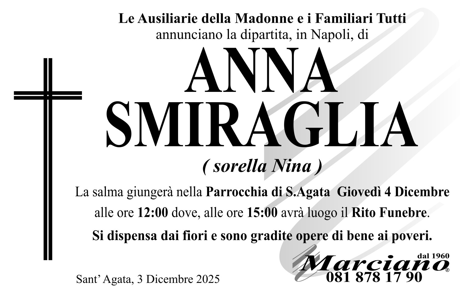 Onoranze funebri Marciano S.N.C. di Ferdinando Marciano