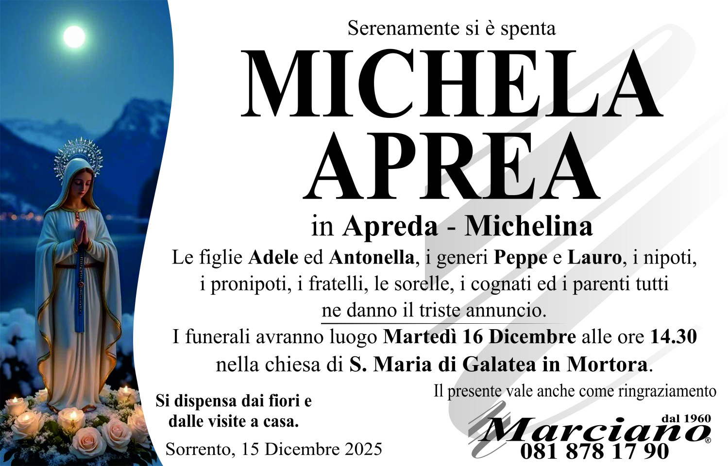 Onoranze funebri Marciano S.N.C. di Ferdinando Marciano