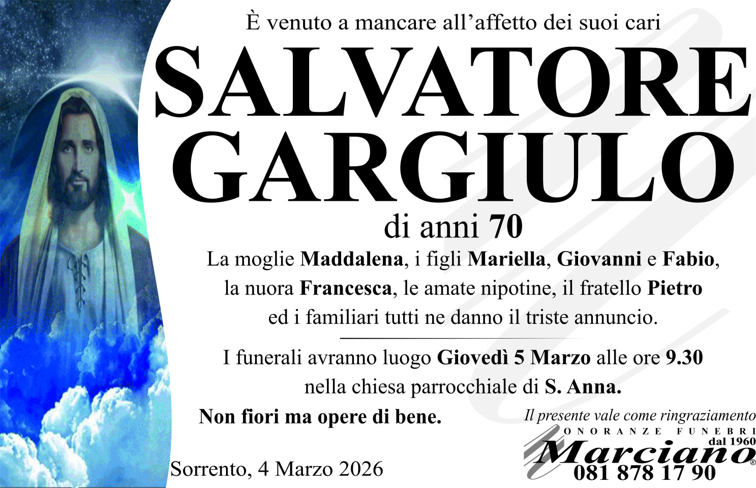 Onoranze funebri Marciano S.N.C. di Ferdinando Marciano