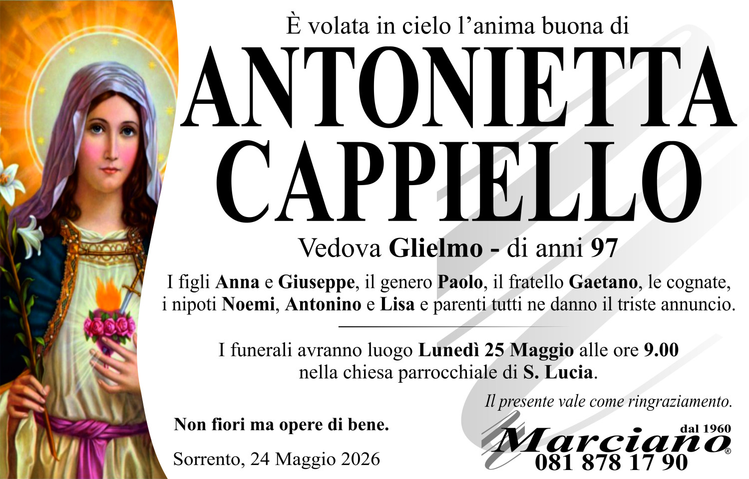 Onoranze funebri Marciano S.N.C. di Ferdinando Marciano