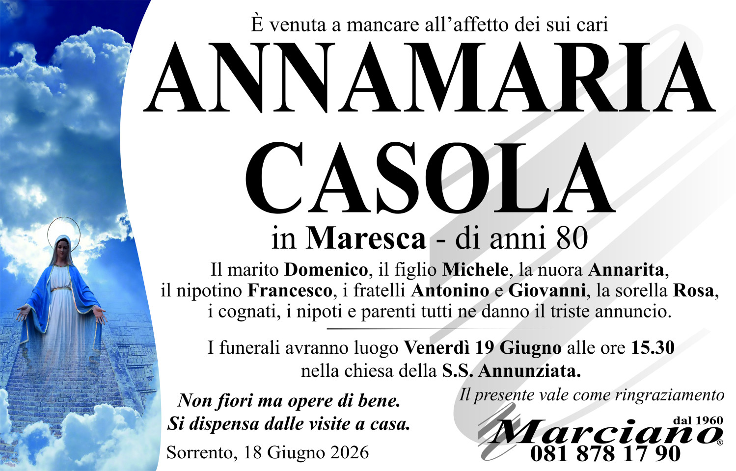 Onoranze funebri Marciano S.N.C. di Ferdinando Marciano