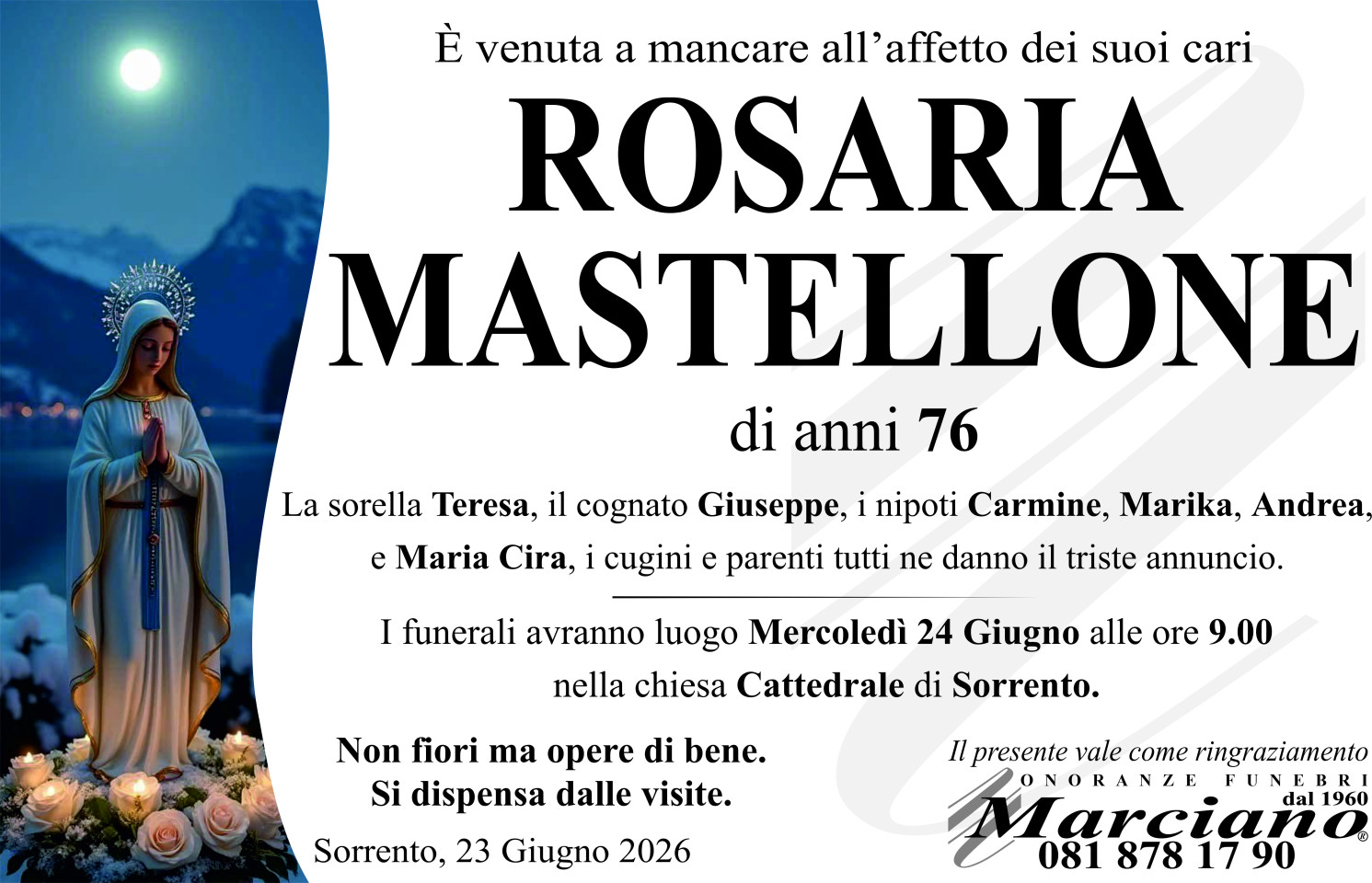 Onoranze funebri Marciano S.N.C. di Ferdinando Marciano