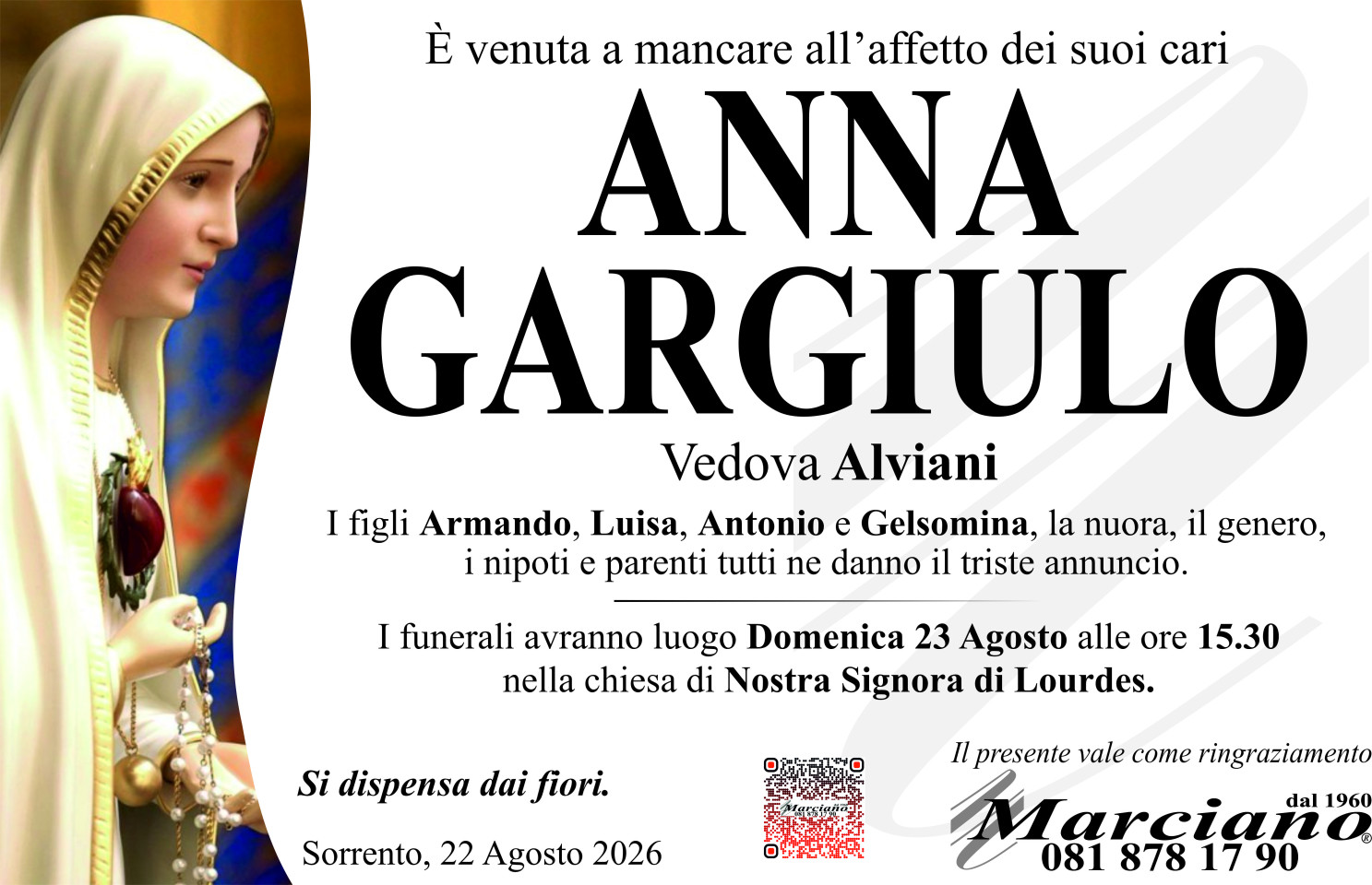 Onoranze funebri Marciano S.N.C. di Ferdinando Marciano