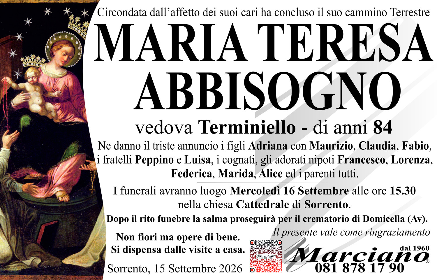 Onoranze funebri Marciano S.N.C. di Ferdinando Marciano