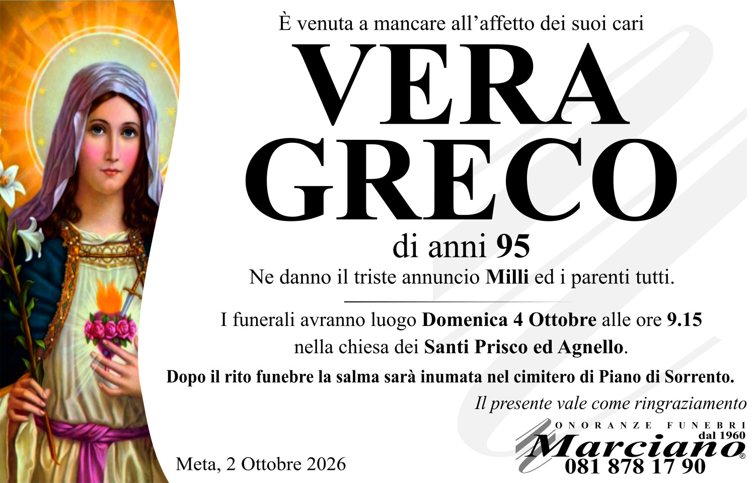 Onoranze funebri Marciano S.N.C. di Ferdinando Marciano