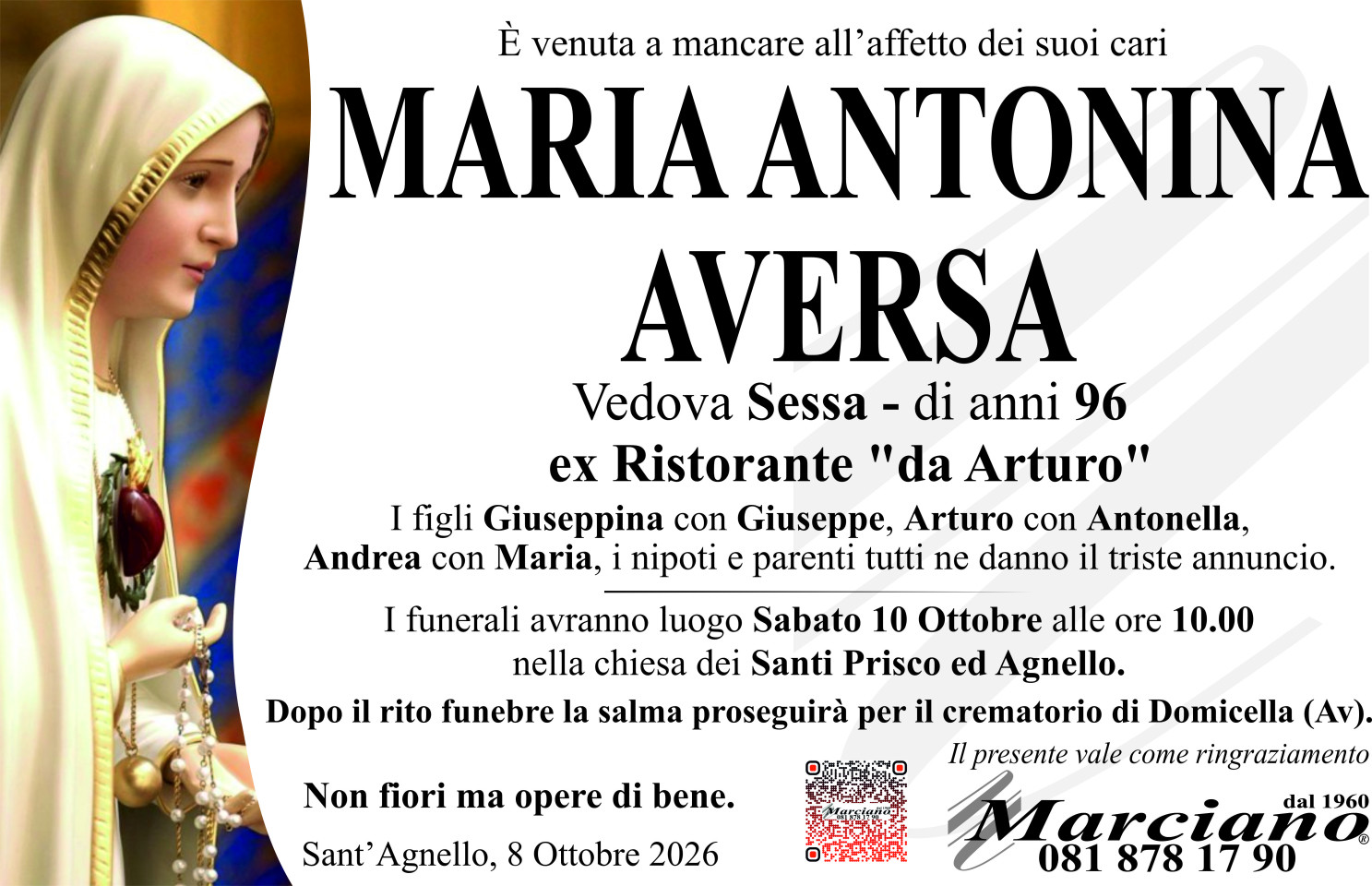 Onoranze funebri Marciano S.N.C. di Ferdinando Marciano