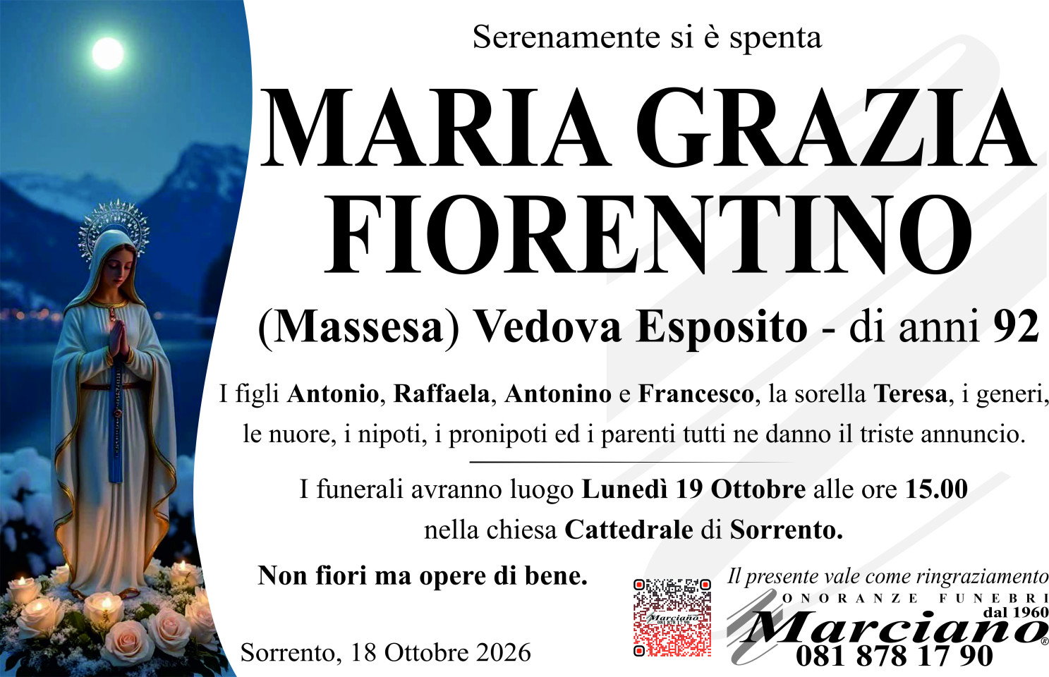 Onoranze funebri Marciano S.N.C. di Ferdinando Marciano