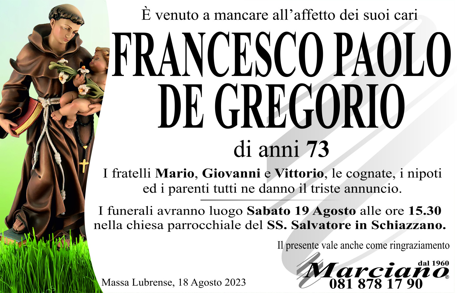 Onoranze funebri Marciano S.N.C. di Ferdinando Marciano