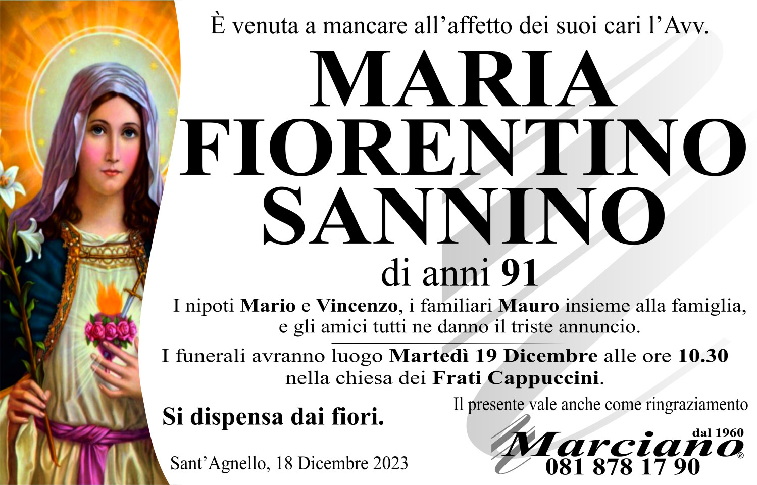 Onoranze funebri Marciano S.N.C. di Ferdinando Marciano