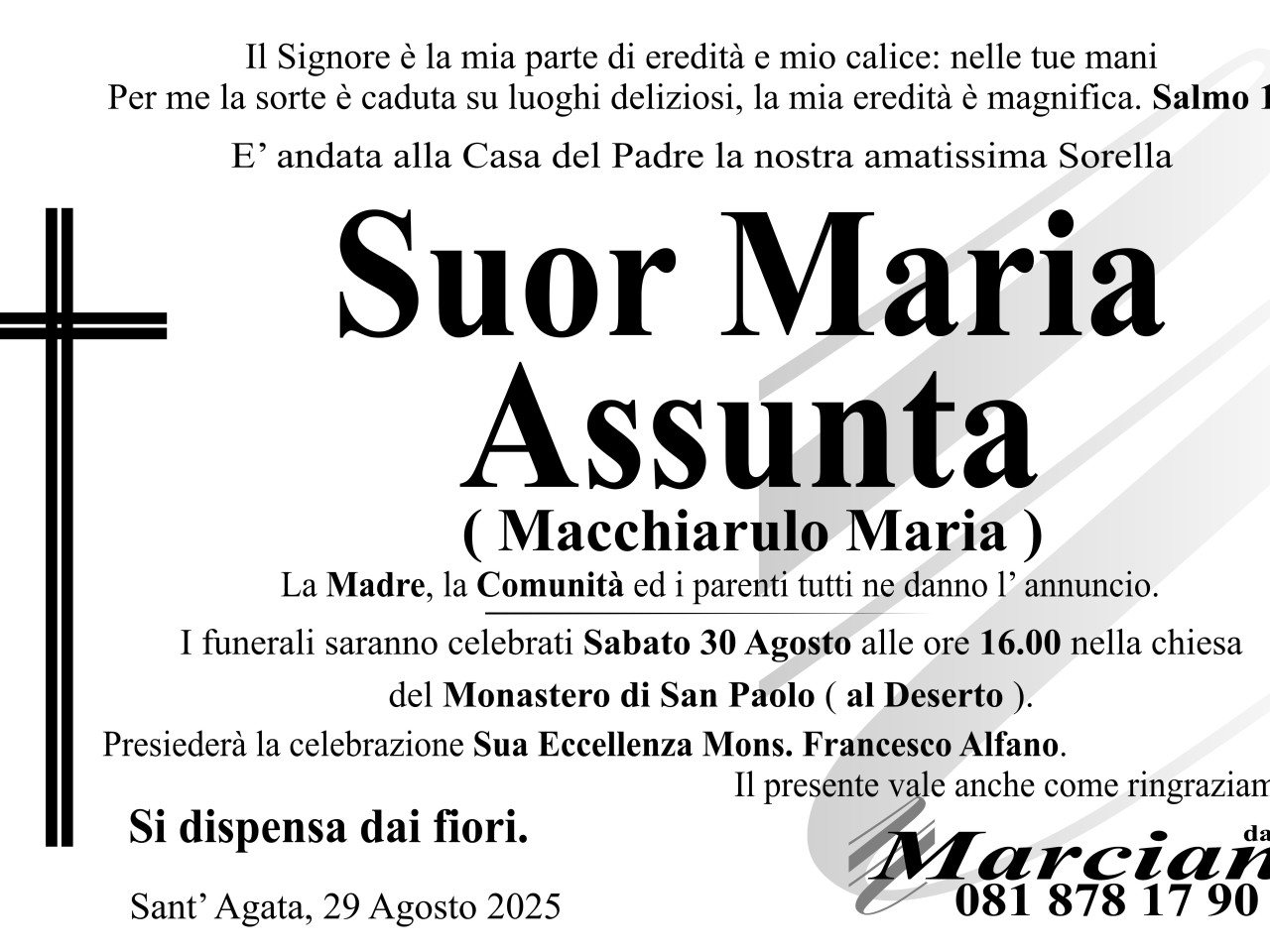 Suor Maria Assunta